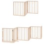 Puerta para perros plegable 12 paneles madera de álamo 600 cm