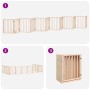 Puerta para perros plegable 12 paneles madera de álamo 600 cm
