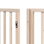 Puerta para perros plegable 12 paneles madera de álamo 600 cm