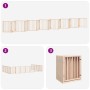 Puerta para perros plegable 15 paneles madera de álamo 750 cm