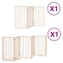 Puerta para perros plegable 9 paneles madera de álamo 450 cm