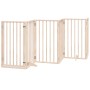 Puerta para perros plegable 9 paneles madera de álamo 450 cm
