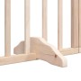 Puerta para perros plegable 9 paneles madera de álamo 450 cm