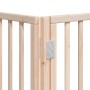 Puerta para perros plegable 9 paneles madera de álamo 450 cm
