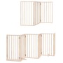 Puerta para perros plegable 12 paneles madera de álamo 600 cm