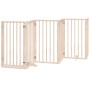 Puerta para perros plegable 12 paneles madera de álamo 600 cm