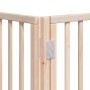 Puerta para perros plegable 12 paneles madera de álamo 600 cm