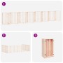 Puerta para perros plegable 15 paneles madera de álamo 750 cm