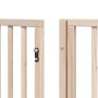 Puerta para perros plegable 15 paneles madera de álamo 750 cm
