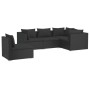 5-teiliges Gartenmöbel-Set und schwarze synthetische Rattankissen von vidaXL, Gartensets - Ref: Foro24-3102312, Preis: 497,56...