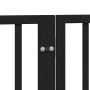 Puerta de perros plegable 12 paneles madera álamo negra 600 cm