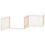 Puerta para perros plegable 10 paneles madera de álamo 800 cm