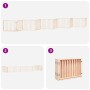 Puerta para perros plegable 10 paneles madera de álamo 800 cm