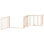 Puerta para perros plegable 12 paneles madera de álamo 960 cm