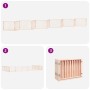 Puerta para perros plegable 12 paneles madera de álamo 960 cm