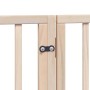 Puerta para perros plegable 12 paneles madera de álamo 960 cm