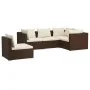 5-piece garden furniture set and brown synthetic rattan cushions by vidaXL, Garden sets - Ref: Foro24-3102314, Price: 453,35 ...