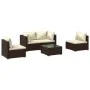 5-piece garden furniture set and brown synthetic rattan cushions by vidaXL, Garden sets - Ref: Foro24-3102178, Price: 397,13 ...