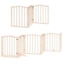 Puerta para perros plegable 9 paneles madera de álamo 450 cm