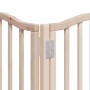 Puerta para perros plegable 9 paneles madera de álamo 450 cm