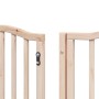 Puerta para perros plegable 9 paneles madera de álamo 450 cm