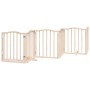 Puerta para perros plegable 12 paneles madera de álamo 600 cm