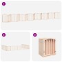Puerta para perros plegable 15 paneles madera de álamo 750 cm