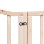 Puerta para perros plegable 15 paneles madera de álamo 750 cm