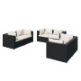 6-piece garden furniture set and black synthetic rattan cushions by vidaXL, Garden sets - Ref: Foro24-3102295, Price: 519,34 ...