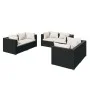 6-piece garden furniture set and black synthetic rattan cushions by vidaXL, Garden sets - Ref: Foro24-3102295, Price: 550,74 ...