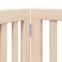 Puerta para perros plegable 9 paneles madera de álamo 450 cm