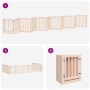 Puerta para perros plegable 12 paneles madera de álamo 600 cm
