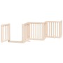Puerta para perros plegable 15 paneles madera de álamo 750 cm