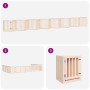 Puerta para perros plegable 15 paneles madera de álamo 750 cm