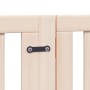 Puerta para perros plegable 15 paneles madera de álamo 750 cm