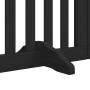 Puerta de perros plegable 15 paneles madera álamo negra 750 cm