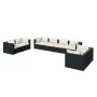 8-teiliges Gartenmöbel-Set und schwarze synthetische Rattankissen von vidaXL, Gartensets - Ref: Foro24-3102279, Preis: 905,85...