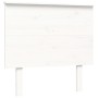 Weißer Massivholzbettrahmen mit Kopfteil 100x200 cm von vidaXL, Betten und Lattenroste - Ref: Foro24-3195212, Preis: 121,56 €...