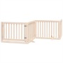 Puerta para perros plegable 12 paneles madera de álamo 960 cm