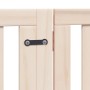 Puerta para perros plegable 12 paneles madera de álamo 960 cm