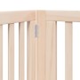 Puerta para perros plegable 12 paneles madera de álamo 960 cm