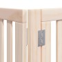 Puerta para perros plegable 12 paneles madera de álamo 960 cm