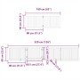 Puerta para perros plegable 12 paneles madera de álamo 960 cm