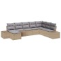Conjunto de sofá de jardín 8 pcs 319 x 209 x 85 cm Poliratán