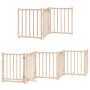 Puerta para perros plegable 12 paneles madera de álamo 600 cm