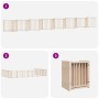 Puerta para perros plegable 15 paneles madera de álamo 750 cm