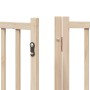 Puerta para perros plegable 15 paneles madera de álamo 750 cm