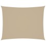 Toldo de vela rectangular tela Oxford beige 2,5x3,5 m