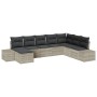 Conjunto de sofá de jardín 8 pcs 319 x 209 x 85 cm Poliratán