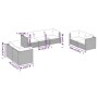 7-piece garden furniture set and brown synthetic rattan cushions by vidaXL, Garden sets - Ref: Foro24-3102266, Price: 651,39 ...